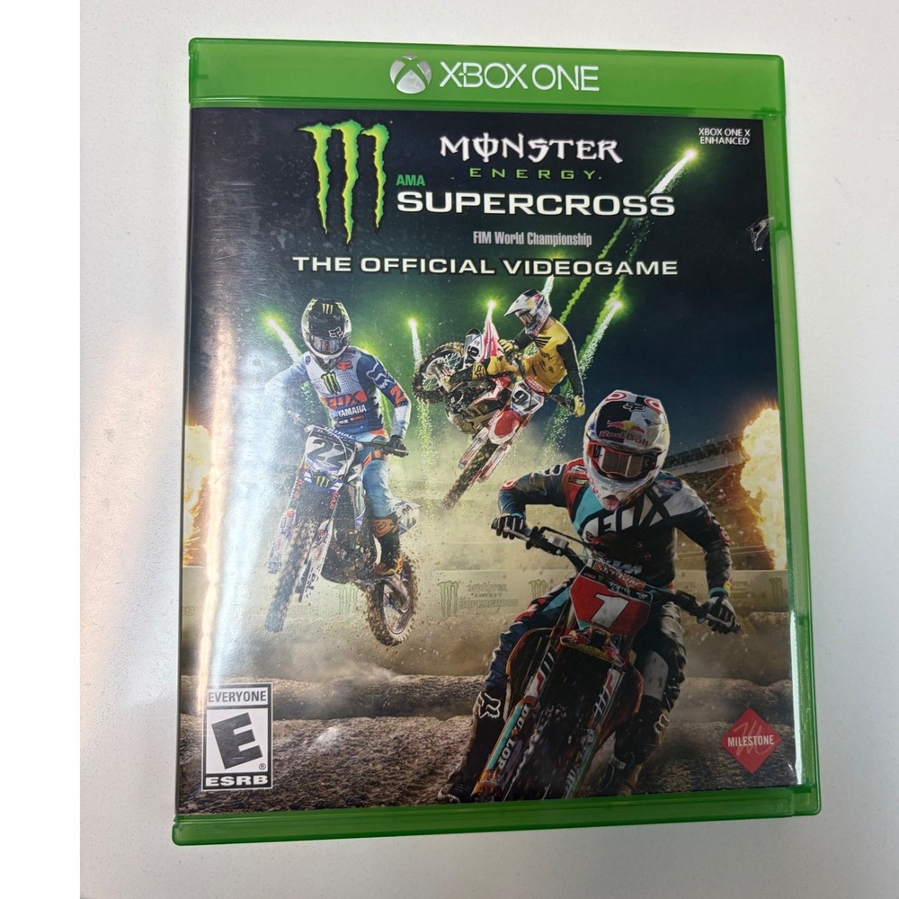 Monster Energy Supercross The Official Videogame Xbox One Racing Game w Case